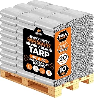 40' x 60' Heavy Duty Poly Tarp - 10 Mil (Bulk Pallet) - Mega Tarps